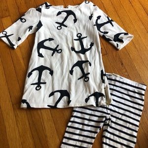 Crew Cuts Anchor dress with capris